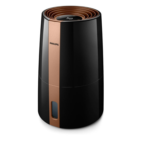 Nemlendirici 3000, 45 m², NanoCloud ile %99,97 daha az bakteri, 300 ml/sa, 3 hız, uyku modu, ultra sessiz (33 dB), nem sensörü, zamanlayıcı, 3 L tank, siyah (HU3918/10)