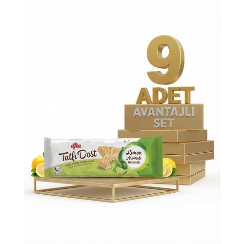 Tatlı Dost Limon Kremalı Gofret 9x140 Gr