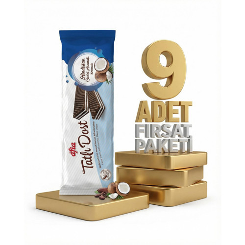 Tatlı Dost Hindistan Cevizli Gofret 9x140 Gr