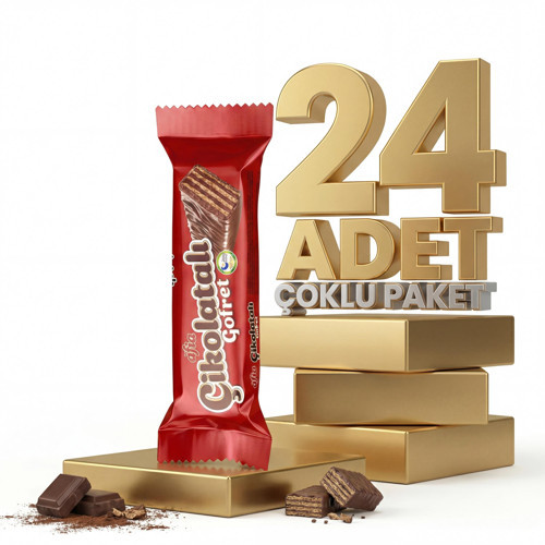 Çikolatalı Sütlü Gofret 24x35 Gr