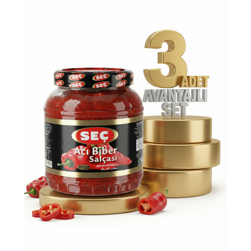 Acı Biber Salçası 3x1600 Gr
