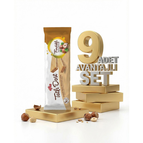 Tatlı Dost Fındıklı Kakao Kremalı Gofret 9x140 Gr