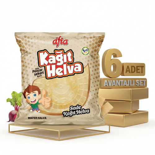 Sade Kağıt Helva 6x45 Gr