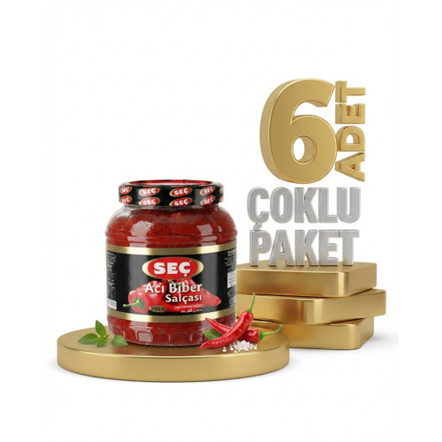 Acı Biber Salçası 6x1600 Gr