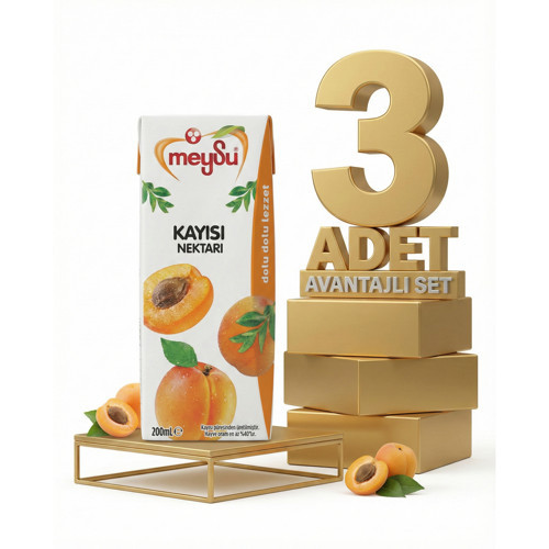 Nektar Kayısı 3x200 Ml