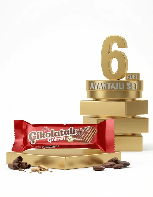 Çikolatalı Sütlü Gofret 6x35 Gr