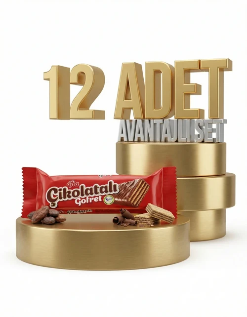 Çikolatalı Sütlü Gofret 12x35 Gr