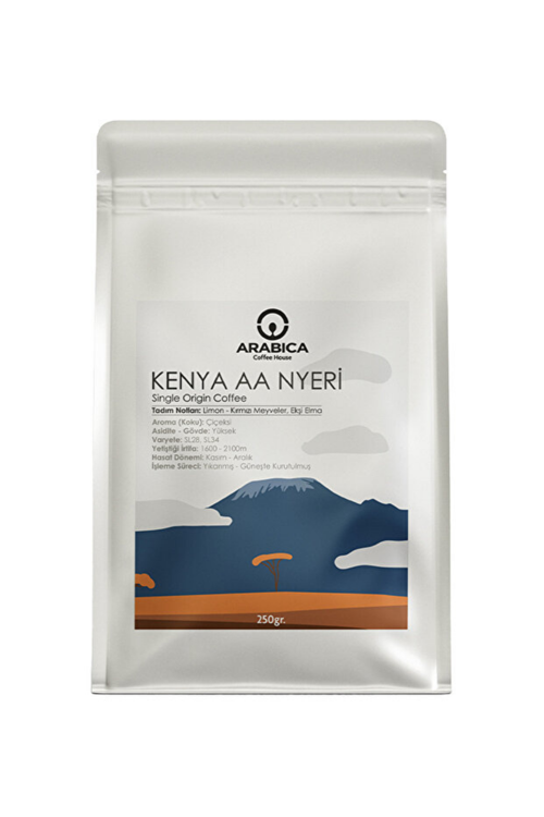Kenya AA Natural Kahve 250g Öğütülmüş Kahve Taze Kavrulmuş