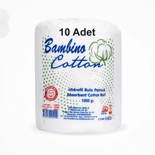 Hidrofil Rulo Pamuk 1 KG - 10 Adet