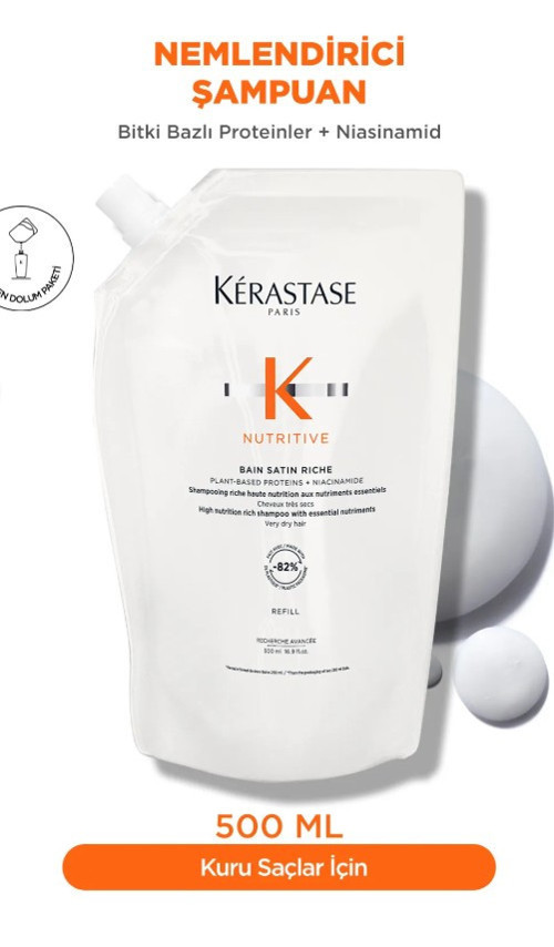 Nutritive Bain Satin Riche Yoğun Nemlendirici Şampuan 500 ml