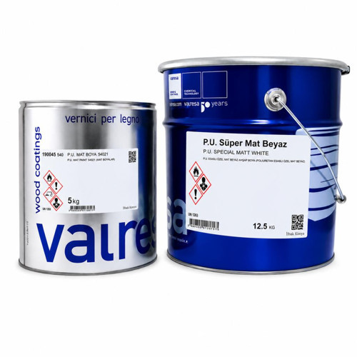 Poliüretan Süper Mat Beyaz Boya 12.5 Kg+5 Kg