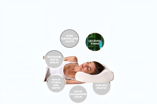 Stres Azaltıcı ve Sağlıklı Uyku Için Ergonomik Ortopedik Yastık