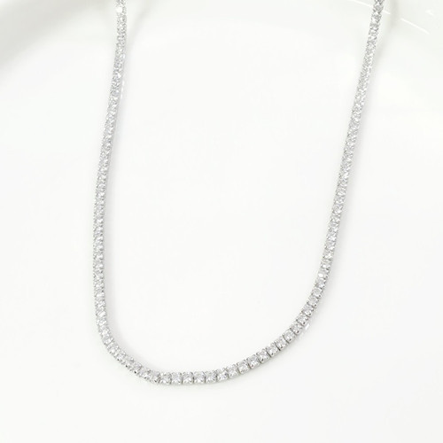 İTHAL 2 MM SU YOLU GÜMÜŞ KOLYE 44+2 CM