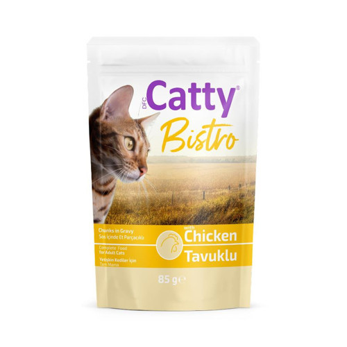 Bistro Sos İçinde Tavuklu Yetişkin Kedi Konservesi 85 Gr