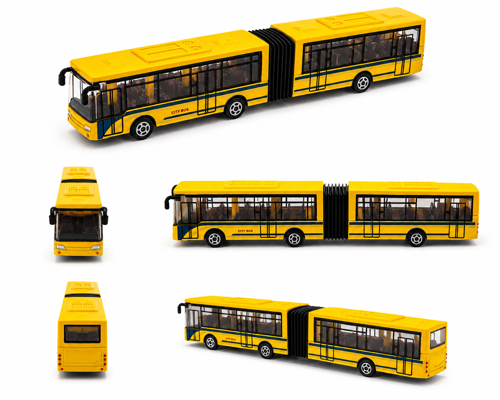 20 cm Körüklü Şehir Otobüsü Die-Cast Metal Oyuncak