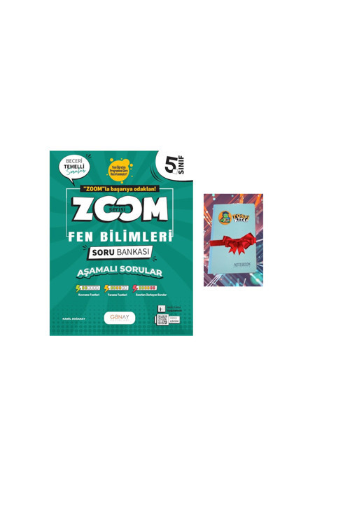 Günay Yayınları 5.Sınıf Zoom Serisi Fen Bilimleri Soru Bankası (Defter Hediye)