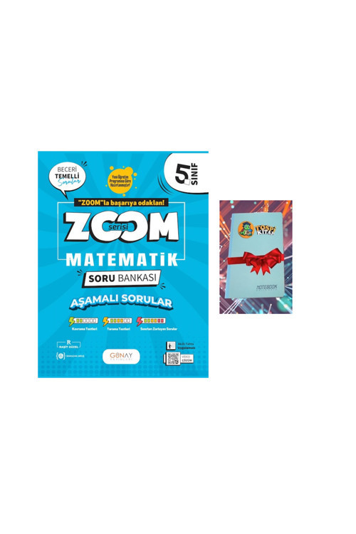 Günay Yayınları 5.Sınıf Zoom Serisi Matematik Soru Bankası (Defter Hediye)