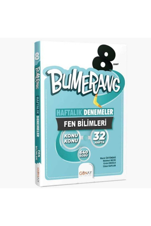 Günay Yayınları 8.Sınıf Lgs Bumerang 32 Haftalık Fen Bilimleri De