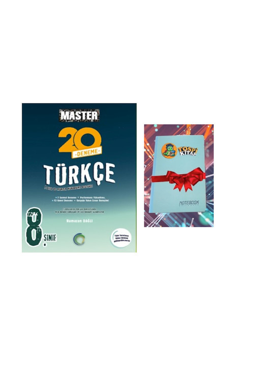 8. Sınıf Master 20 Türkçe Denemesi ( Not Defteri Hediye) Tospk456