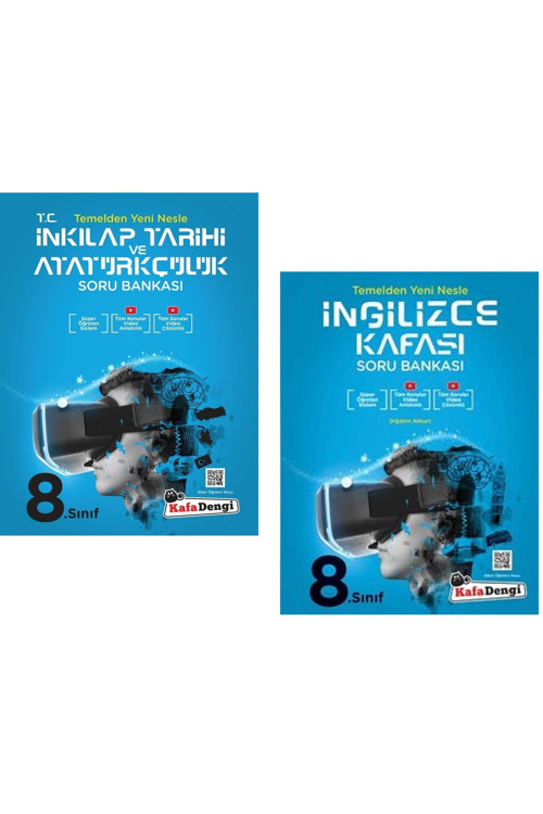 Kafadengi 2025 8. Sınıf Lgs İngilizce + İnkılap Tarihi Kafası Soru Seti 2 Kitap
