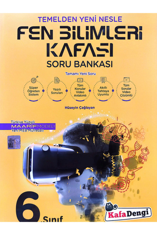 Kafadengi 6. Sınıf Fen Bilimleri Kafası Soru Bankası (Tümü Video Çözümlü)