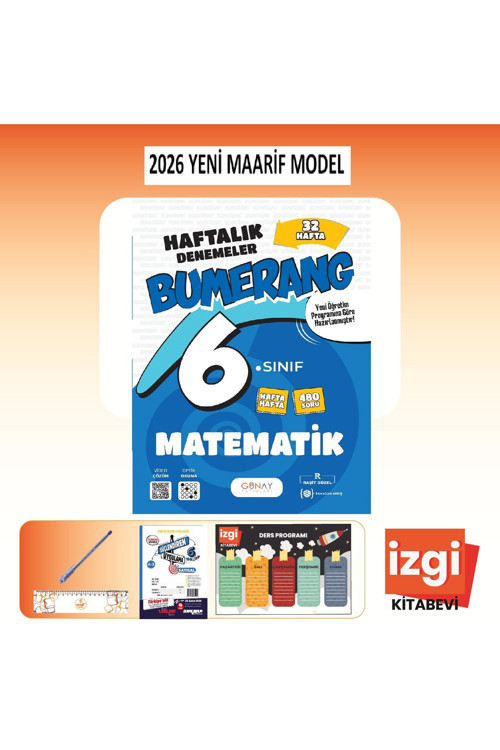 6. Sınıf Bumerang Matematik 32 Haftalık Denemeler (Güncel Müfredat)