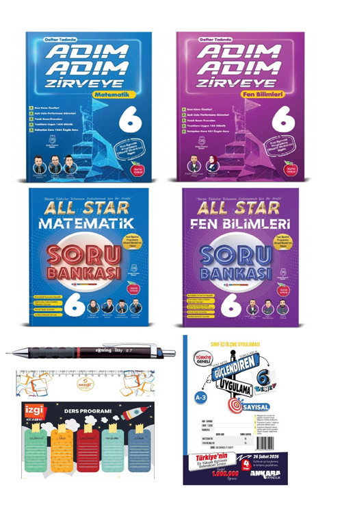 6.Sınıf Adım-All Star Matematik-Fen Bilimleri Set 2026 Maarif Model