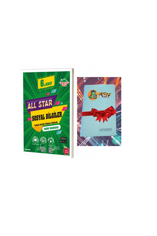 6.Sınıf All Star Sosyal Bilgiler Soru Bankası ( Not Defteri Hediyeli)