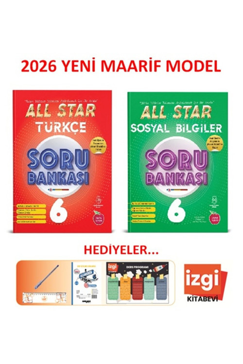 6.Sınıf All Star Türkçe-Sosyal Bilgiler Soru Bankası 2026 Hediyeli