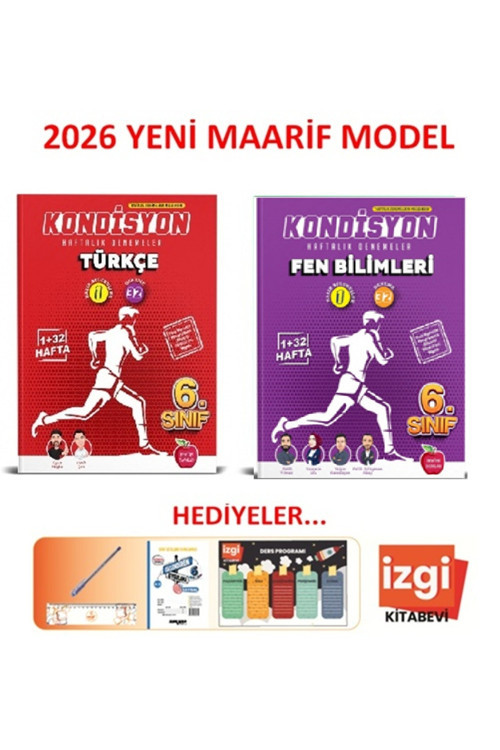 6.Sınıf Kondisyon Türkçe-Fen Bilimleri Haftalık Kazanım Denemeleri 2026