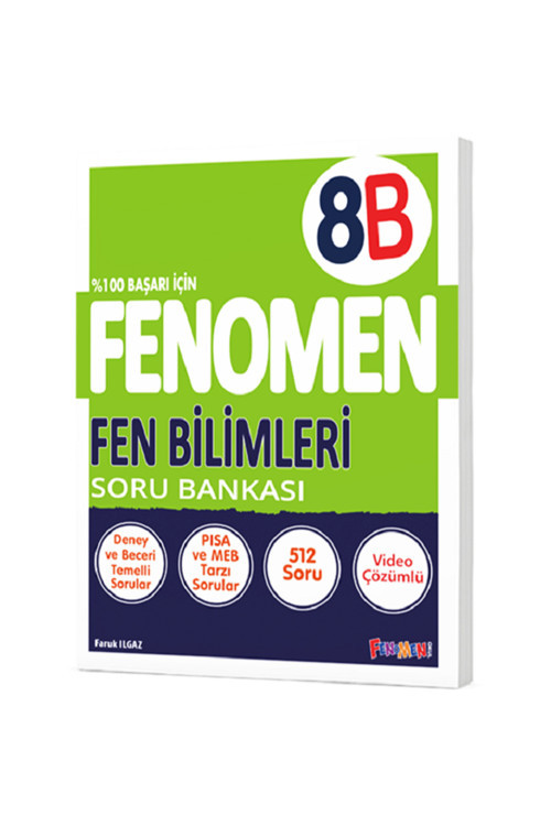 Fenomen Yayıncılık 8.Sınıf B Serisi Fen Bilimleri Soru Bankası