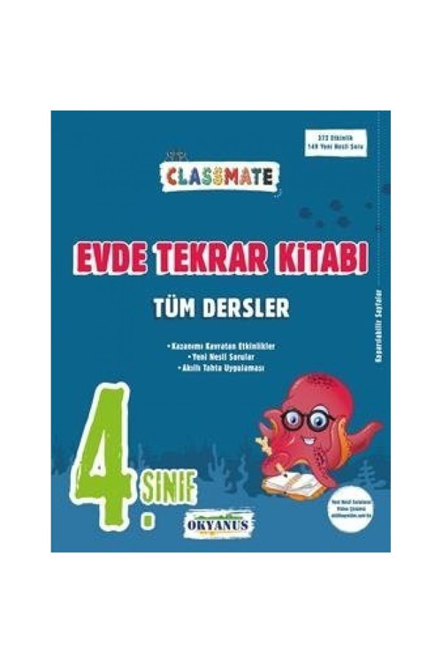 4. Sınıf Classmate Tüm Dersler Evde Tekrar Kitabı