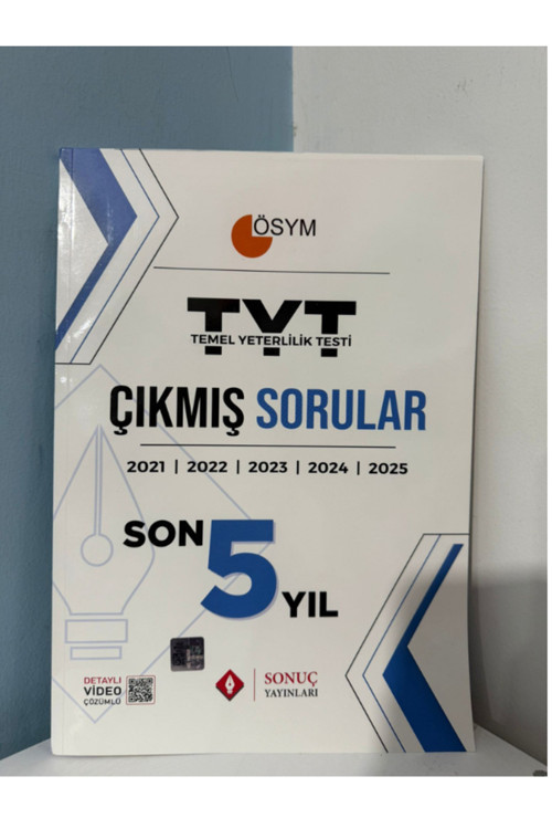 Sonuç Tyt Son 5 Yıl Çıkmış Sorular 2025/26 Yeni Baskı