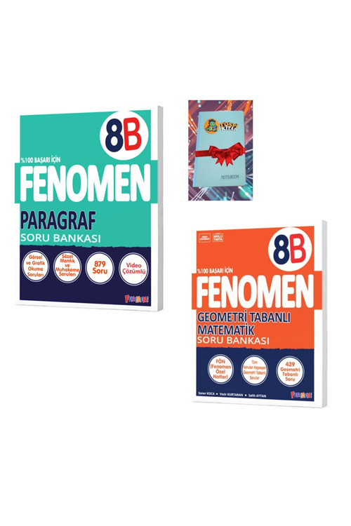 8 Lgs Paragraf B + Geometri Tabanlı Matematik B Soru Bankası ( Defter Hediye)