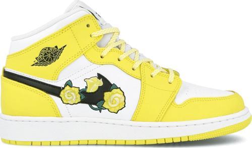 Jordan 1 Mid Dynamic Yellow Floral (GS) AV5174-700