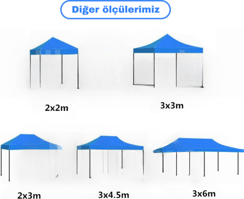 Outdoors 3x3 Sarı Hızlı Kurulum Çardak