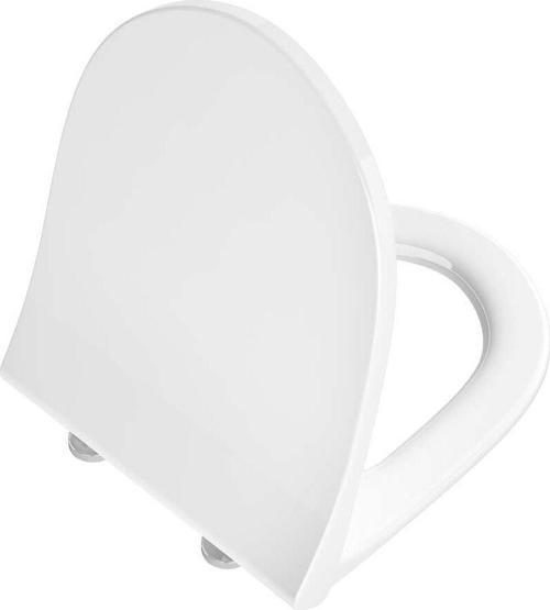 130-003-009-Vitra Sento Klozet Kapağı Duroplast Slim - Üstten Sıkmalı Yavaş Kapanır - Beyaz