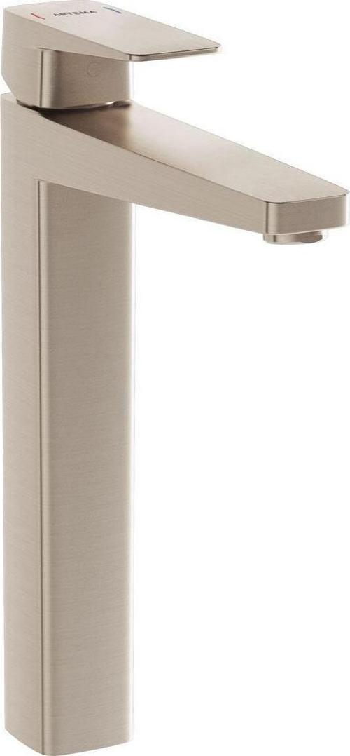 A4273334-Artema Root Square Çanak Lavabo Bataryası - Fırçalı Nikel
