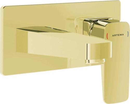 A4273823-Artema Root Square Ankanstre Lavabo Bataryası - Sıva Üstü - Altın