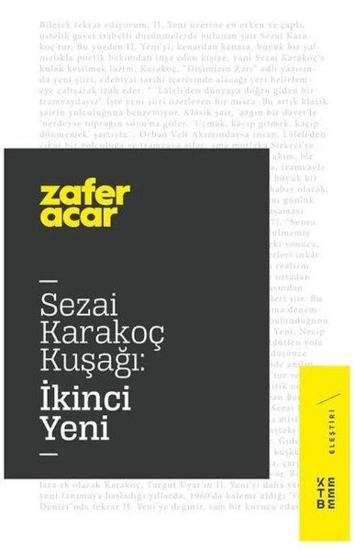 Sezai Karakoç Kuşağı-İkinci Yeni