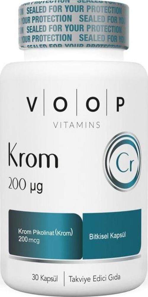Krom Pikolinat 200 µg 30 Bitkisel Kapsül
