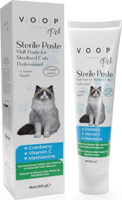 Pet Sterile Paste(Kısırlaştırılmış Destekleyici,Tüy Yumağı Önleyici,Taurin içeren Steril Macun)100gr