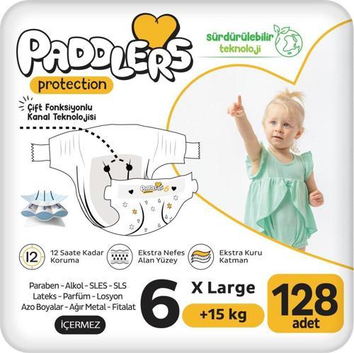 Protection Bebek Bezi 6 Numara X-Large 128 Adet (15+Kg) Ekstra Jumbo Set