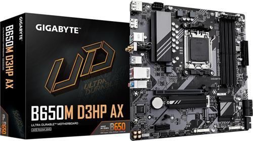 B650M D3HP AX AMD B650 AM5 DDR5 7600MHz (OC) HDMI/DP M.2 Wi-Fi RGB mATX Anakart