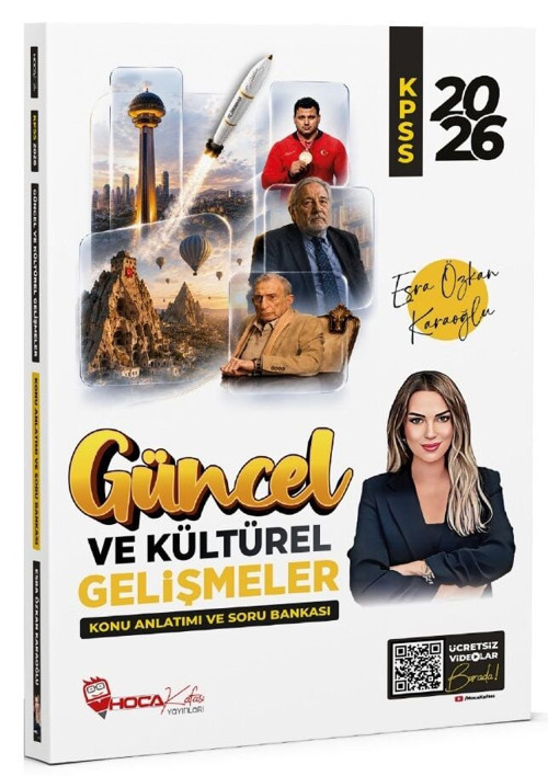 Hoca Kafası 2026 KPSS Güncel ve Kültürel Gelişmeler Konu Anlatımı ve Soru Bankası - Esra Özkan Karaoğlu Hoca Kafası Yayı
