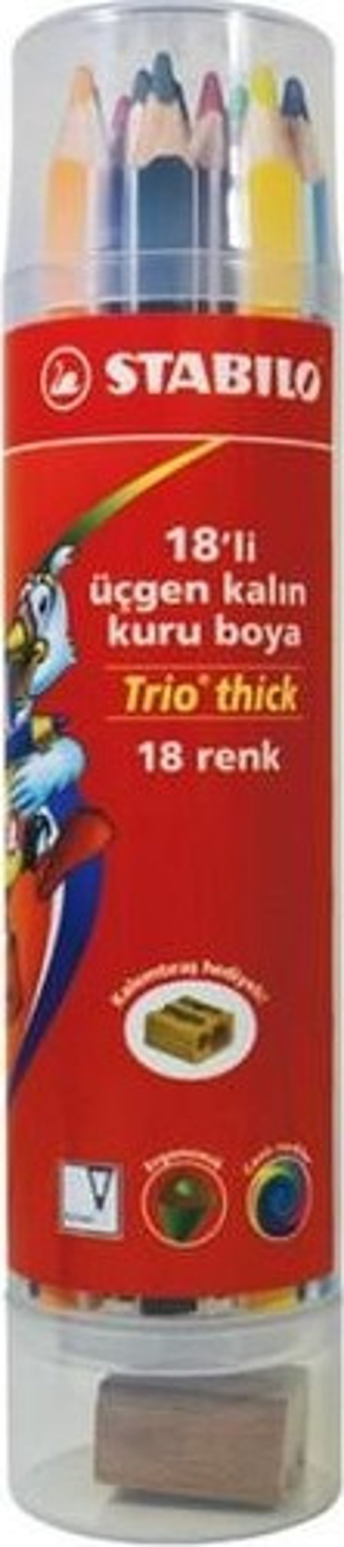 STABILO Trio thick 18'li Plastik Tüp