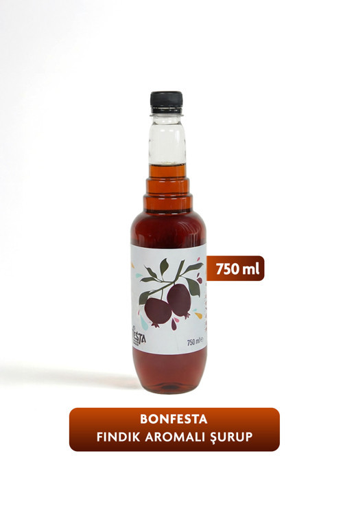 Bonfesta Fındık Aromalı Kahve ve Kokteyl Şurubu 750 ml