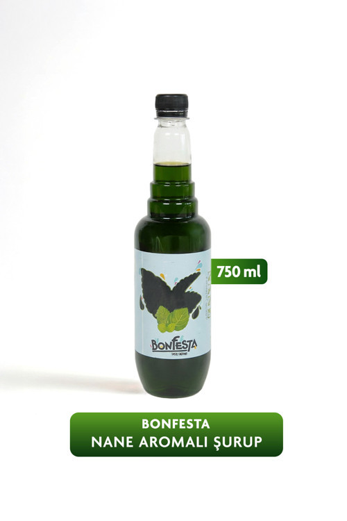 Bonfesta Nane Aromalı Kahve ve Kokteyl Şurubu 750 ml