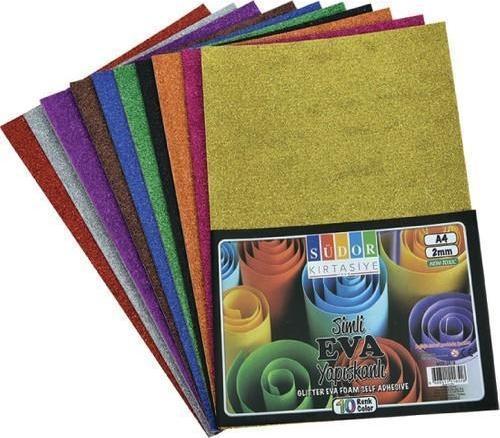 Eva 20X30 Cm 2 Mm 10 Renk Simli Yapış. Sk18