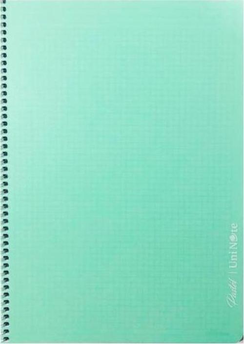 Pastel Renk Spiralli Defter 120 Yp. Kareli A4
